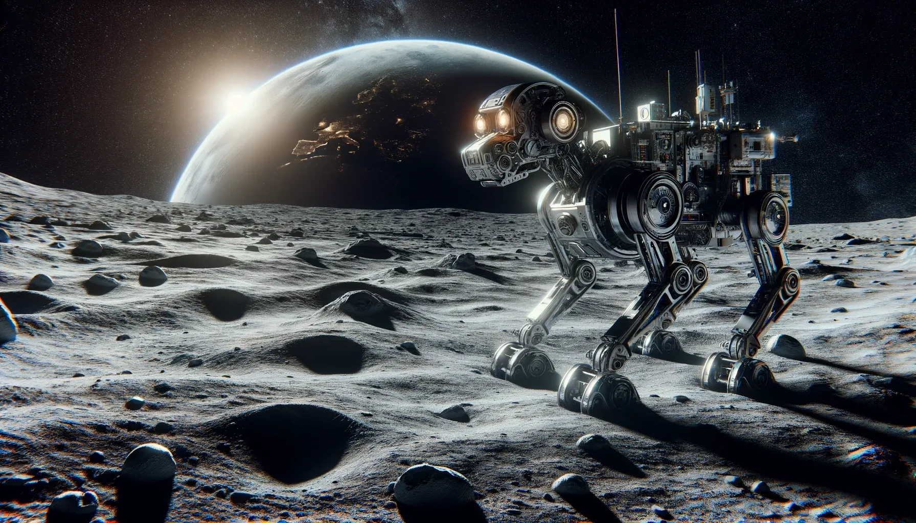 Lunar Exploration: Rolling vs. Trudging – A Quirky Exploration with our Four-Legged Friends