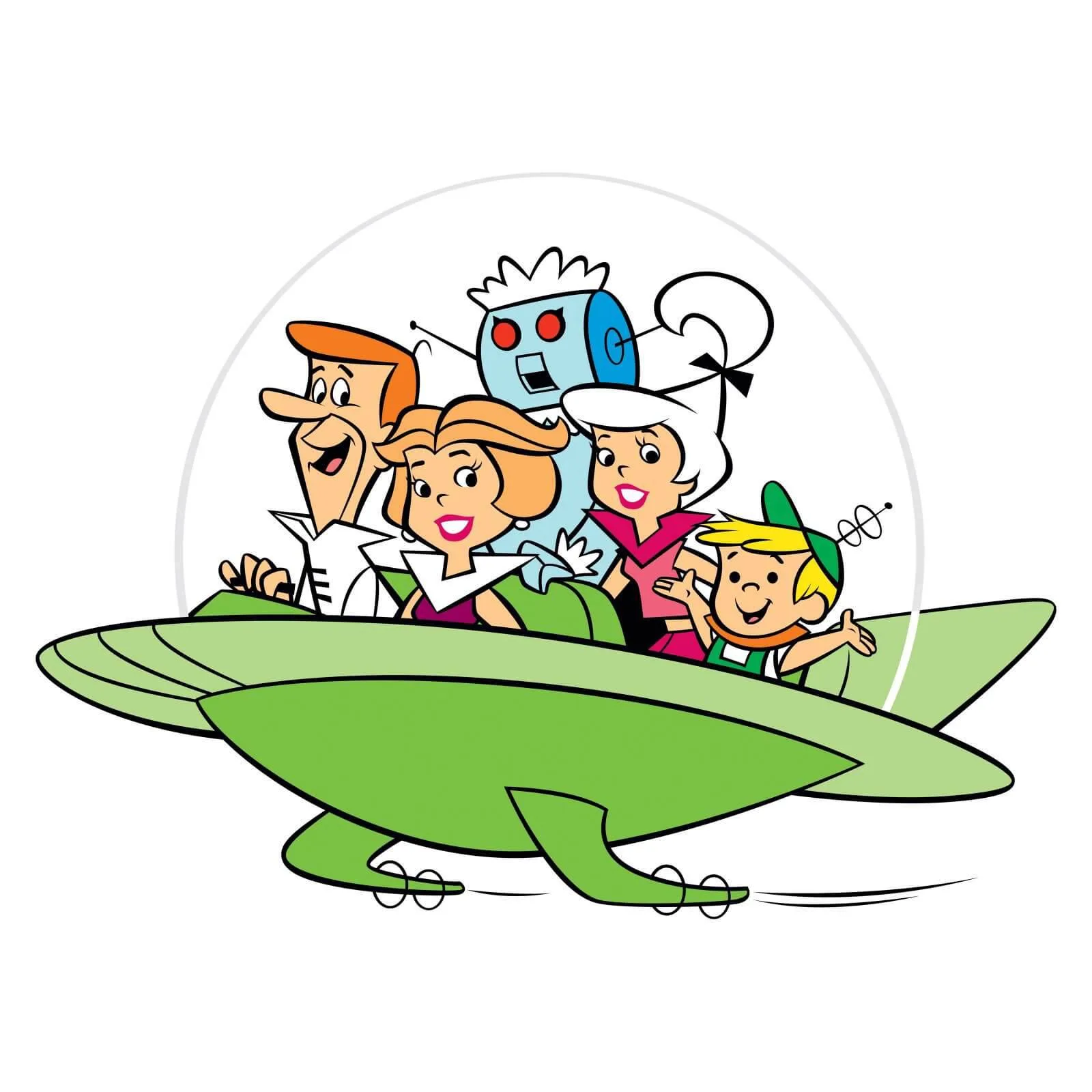 The Jetsons in a Fyling Car